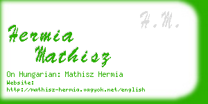 hermia mathisz business card